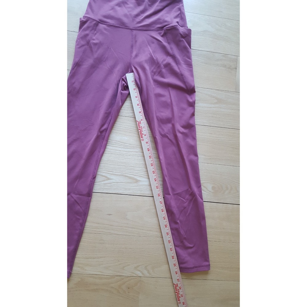 SAVVI brand Women dusty rose High Waisted Leggings with Pockets Size M - Picture 4 of 9